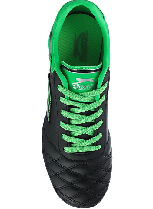 Slazenger HUGO HS Erkek Çocuk Futbol Ayakkabı Siyah / Yeşil - Görsel 6