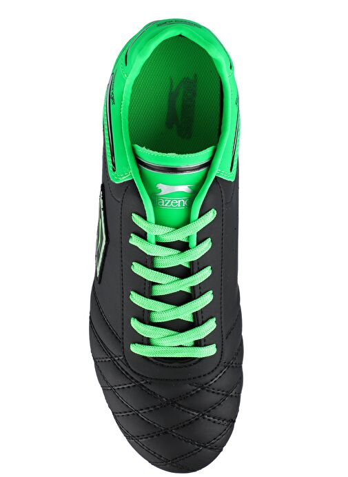Slazenger HUGO KR Erkek Futbol Ayakkabı Siyah / Yeşil - Görsel 4
