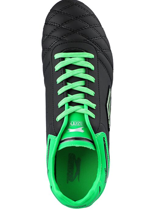 Slazenger HUGO KR Erkek Çocuk Futbol Ayakkabı Siyah / Yeşil - Görsel 6