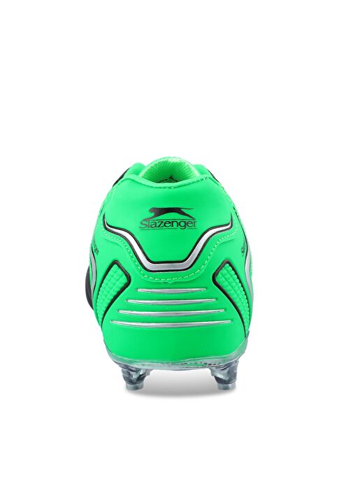 Slazenger HUGO KR Erkek Çocuk Futbol Ayakkabı Siyah / Yeşil - Görsel 7