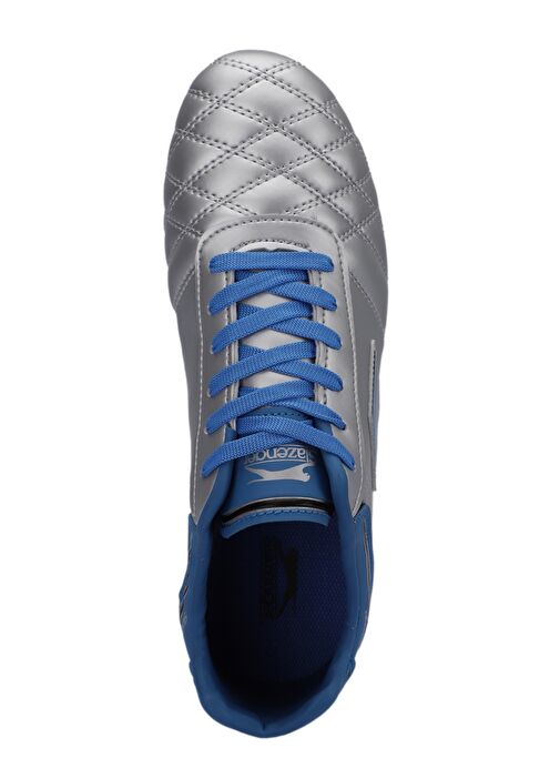 Slazenger HUGO KR Erkek Çocuk Futbol Ayakkabı Gri / Mavi - Görsel 6