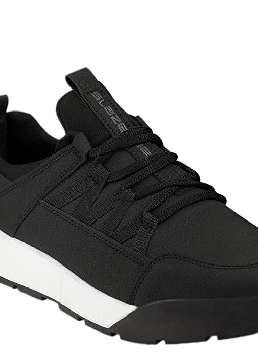 Slazenger ADAMO I Erkek Sneaker Ayakkabı Siyah / Beyaz - Görsel 5