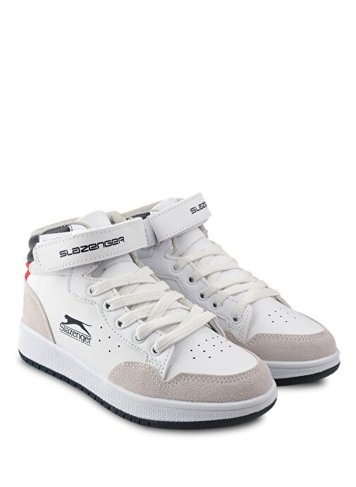 Slazenger PACE Unisex Çocuk Sneaker Ayakkabı Beyaz - Görsel 3