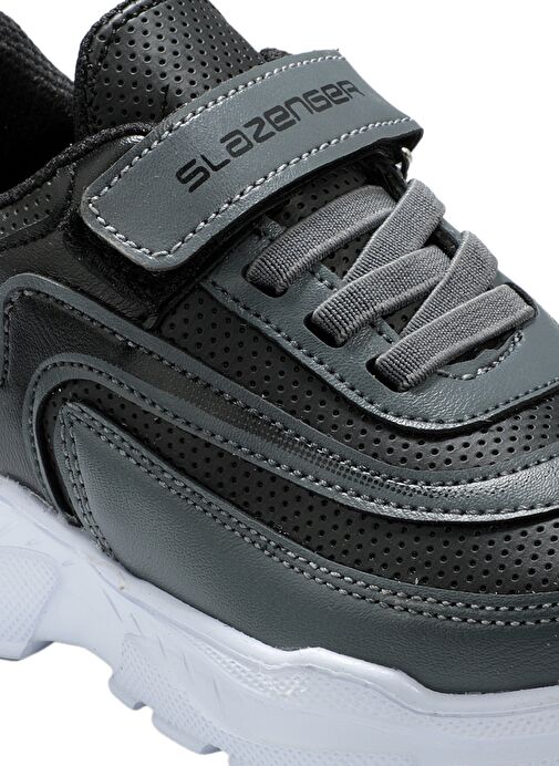 Slazenger KANON I Erkek Çocuk Sneaker Ayakkabı Siyah / Koyu Gri - Görsel 5