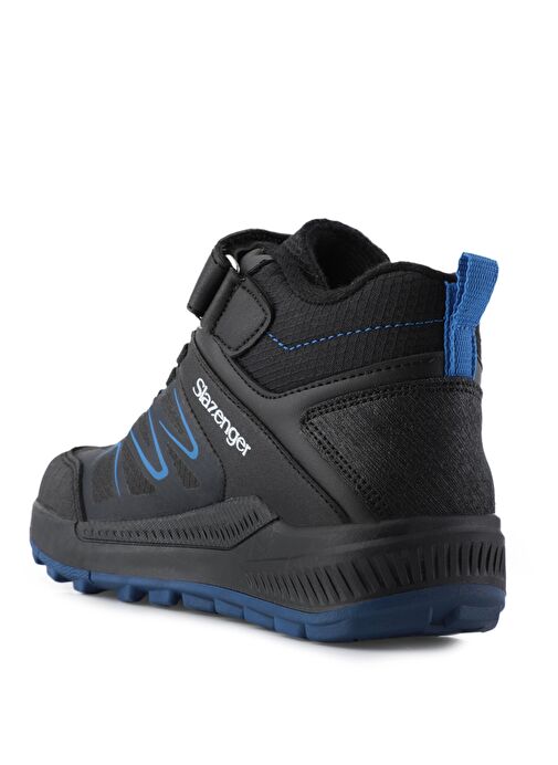 Slazenger KENTON I Unisex Çocuk Bot Siyah / Saks Mavi - Görsel 4