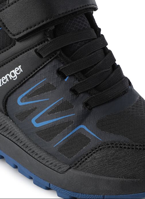 Slazenger KENTON I Unisex Çocuk Bot Siyah / Saks Mavi - Görsel 5