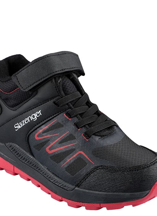 Slazenger KENTON I Unisex Çocuk Bot Siyah / Kırmızı - Görsel 5