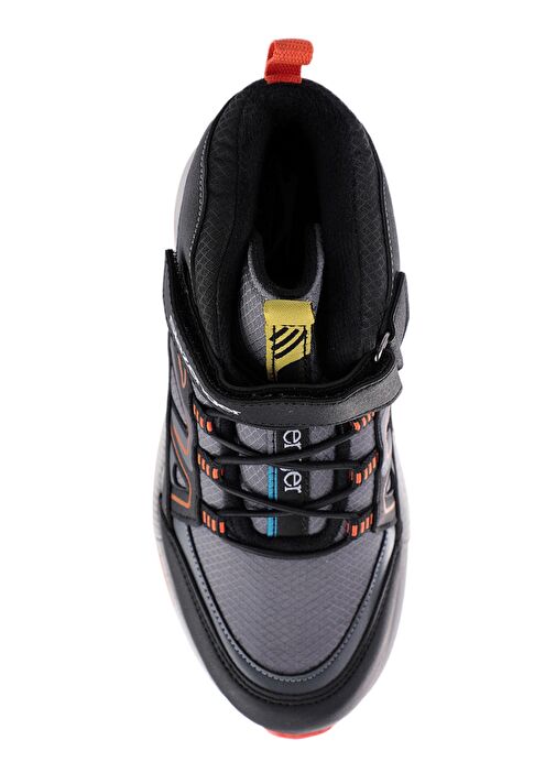 Slazenger KEPHAS IN Unisex Çocuk Bot Koyu Gri / Turuncu - Görsel 6