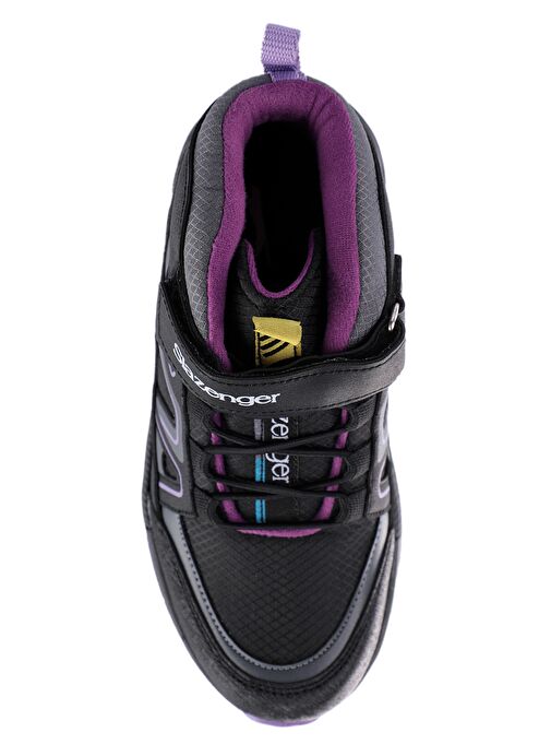 Slazenger KEPHAS IN Unisex Çocuk Bot Siyah / Mor - Görsel 6