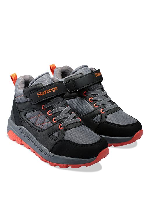 Slazenger KESHA Unisex Çocuk Bot Füme / Turuncu - Görsel 3