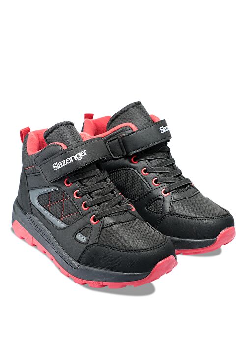 Slazenger KESHA Unisex Çocuk Bot Siyah / Kırmızı - Görsel 3