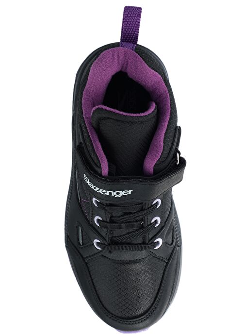 Slazenger KESHA Unisex Çocuk Bot Siyah / Mor - Görsel 6