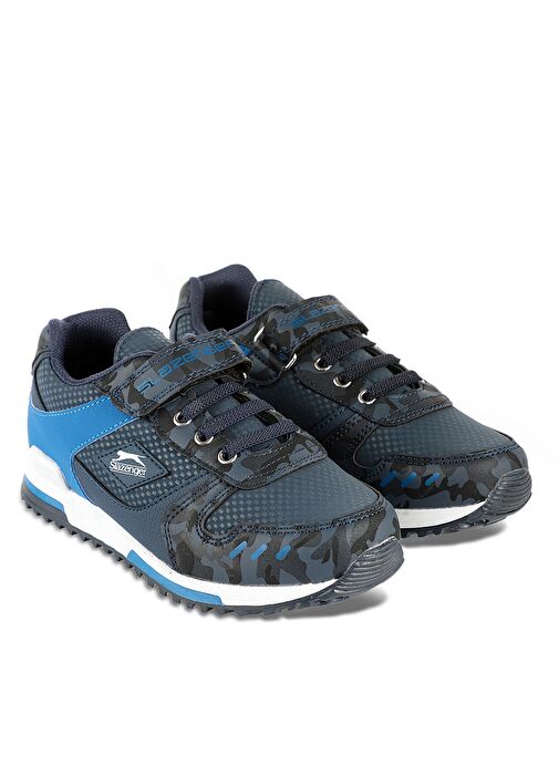 Slazenger EDMOND IN Erkek Çocuk Sneaker Ayakkabı Lacivert Kamuflaj - Görsel 3