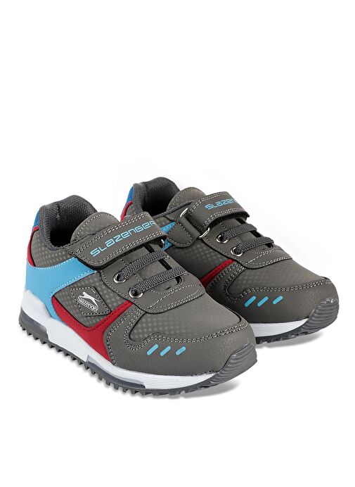 Slazenger EDMOND IN Erkek Çocuk Sneaker Ayakkabı Koyu Gri - Görsel 3