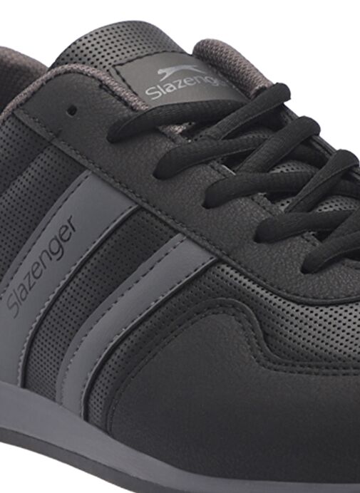 Slazenger OMEGA IN Erkek Sneaker Ayakkabı Siyah / Siyah - Görsel 5