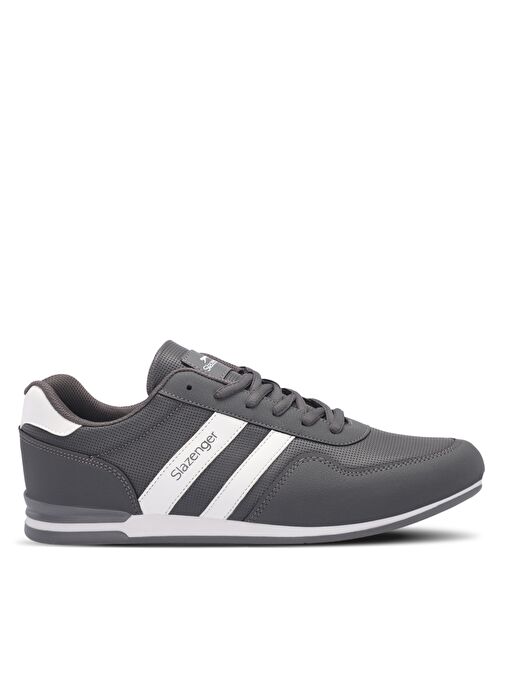 Slazenger OMEGA IN Erkek Sneaker Ayakkabı Koyu Gri / Beyaz - Görsel 2