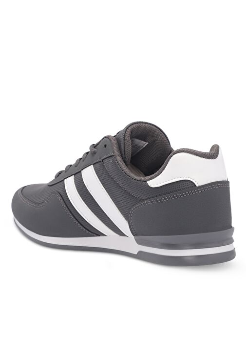 Slazenger OMEGA IN Erkek Sneaker Ayakkabı Koyu Gri / Beyaz - Görsel 4