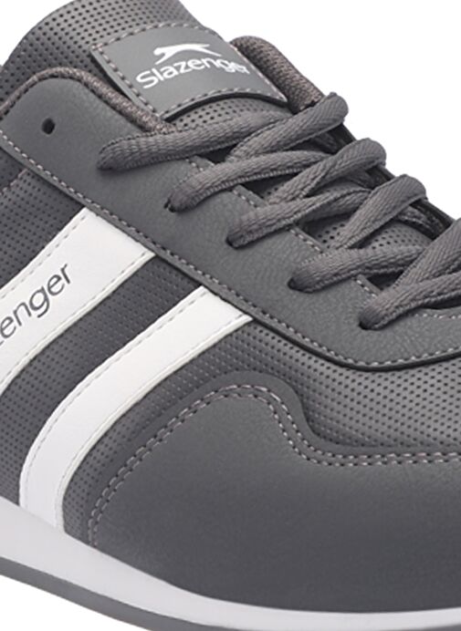 Slazenger OMEGA IN Erkek Sneaker Ayakkabı Koyu Gri / Beyaz - Görsel 5
