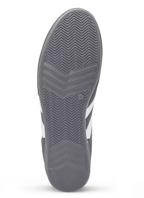 Slazenger OMEGA IN Erkek Sneaker Ayakkabı Koyu Gri / Beyaz - Görsel 8