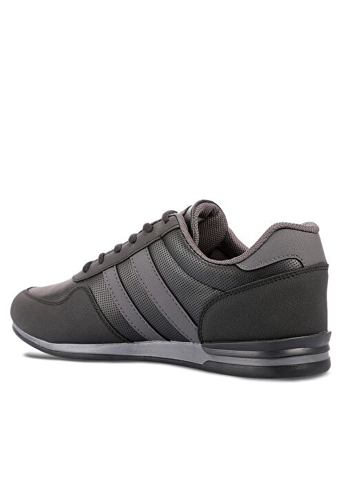 Slazenger OMEGA IN Büyük Beden Erkek Sneaker Ayakkabı Siyah / Siyah - Görsel 4