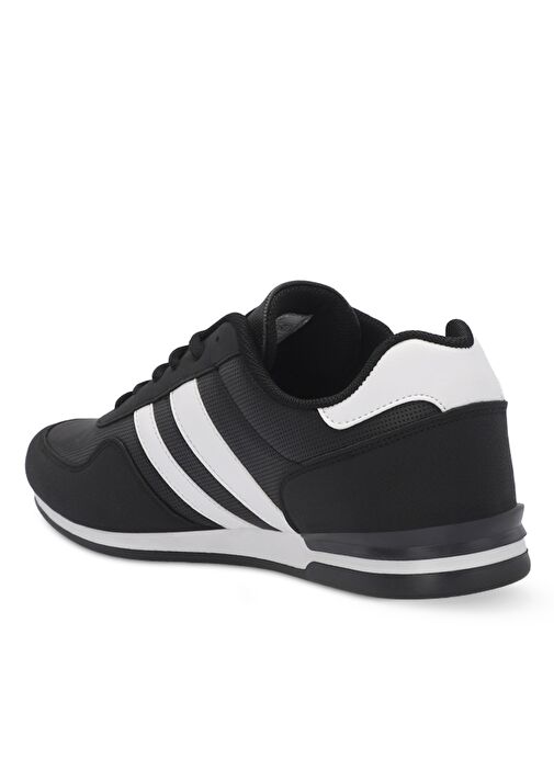 Slazenger OMEGA IN Büyük Beden Erkek Sneaker Ayakkabı Siyah / Beyaz - Görsel 4