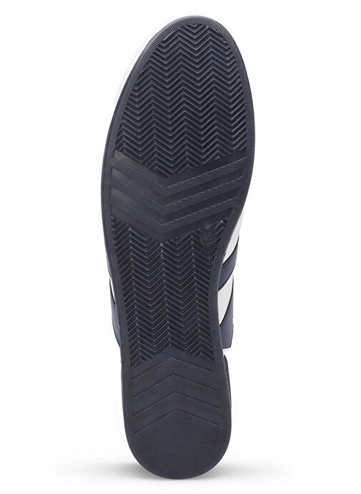 Slazenger OMEGA IN Büyük Beden Erkek Sneaker Ayakkabı Beyaz / Lacivert - Görsel 8