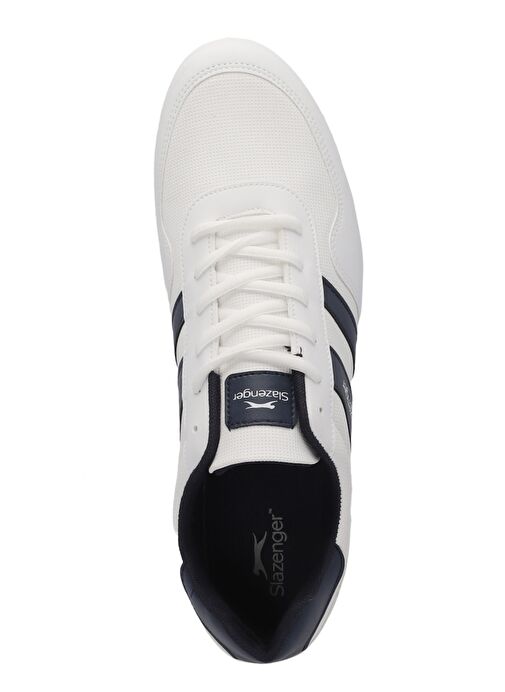 Slazenger OMEGA IN Büyük Beden Erkek Sneaker Ayakkabı Beyaz / Lacivert - Görsel 6