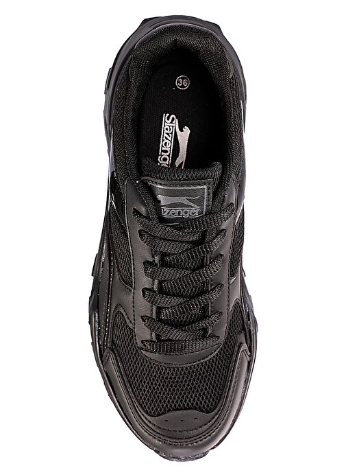 Slazenger ZAK Kadın Sneaker Ayakkabı Siyah Rugan - Görsel 6