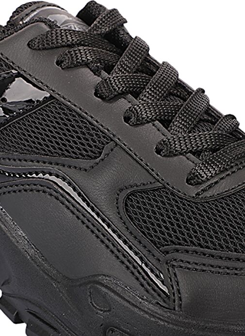 Slazenger ZAK Kadın Sneaker Ayakkabı Siyah Rugan - Görsel 5