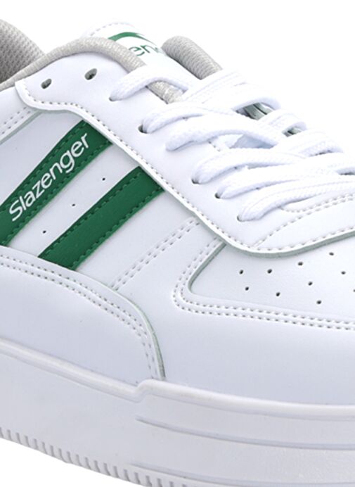 Slazenger CAMP IN Erkek Sneaker Ayakkabı Beyaz / Yeşil - Görsel 5