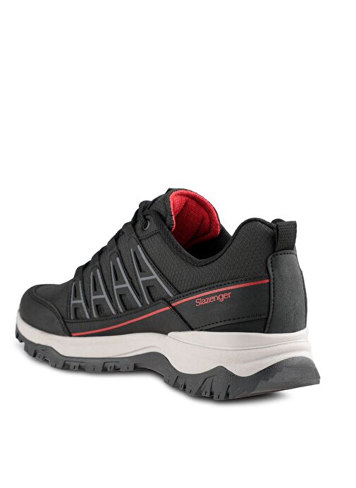Slazenger KIERA I Kadın Sneaker Ayakkabı Siyah / Kırmızı - Görsel 4