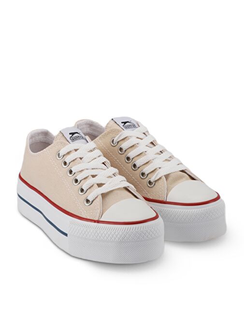 Slazenger SUPER I Kadın Sneaker Ayakkabı Bej - Görsel 3