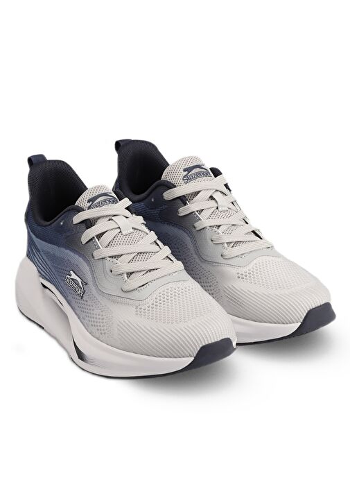 Slazenger WEMBA Erkek Sneaker Ayakkabı Gri / Mavi - Görsel 3