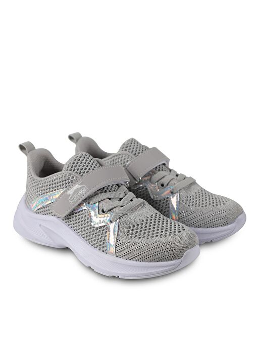 Slazenger ADA I Kız Çocuk Sneaker Ayakkabı Gri - Görsel 3