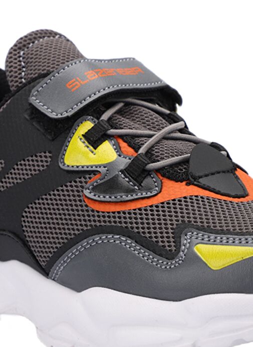 Slazenger KAJAL I Erkek Çocuk Sneaker Ayakkabı Koyu Gri - Görsel 5