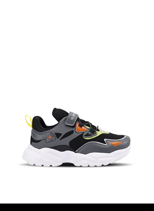 Slazenger KAJAL I Erkek Çocuk Sneaker Ayakkabı Koyu Gri / Siyah - Görsel 2