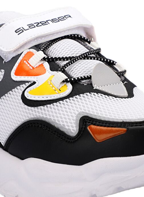 Slazenger KAJAL I Kız Çocuk Sneaker Ayakkabı Beyaz / Siyah - Görsel 6