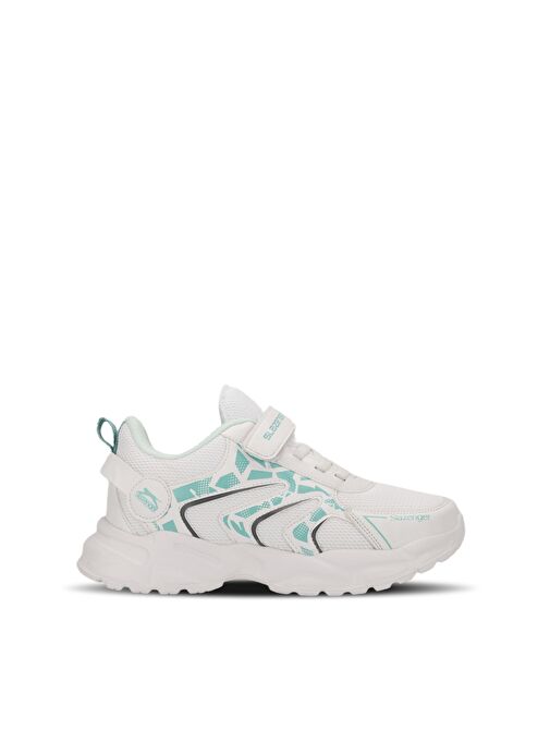 Slazenger KANNER I Kız Çocuk Sneaker Ayakkabı Beyaz / Yeşil - Görsel 2