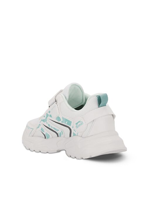 Slazenger KANNER I Kız Çocuk Sneaker Ayakkabı Beyaz / Yeşil - Görsel 4
