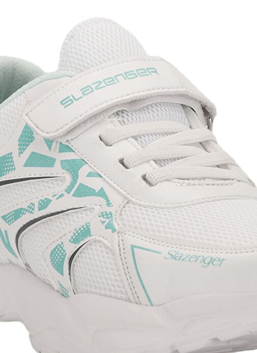 Slazenger KANNER I Kız Çocuk Sneaker Ayakkabı Beyaz / Yeşil - Görsel 5
