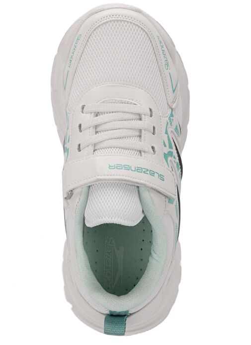 Slazenger KANNER I Kız Çocuk Sneaker Ayakkabı Beyaz / Yeşil - Görsel 6