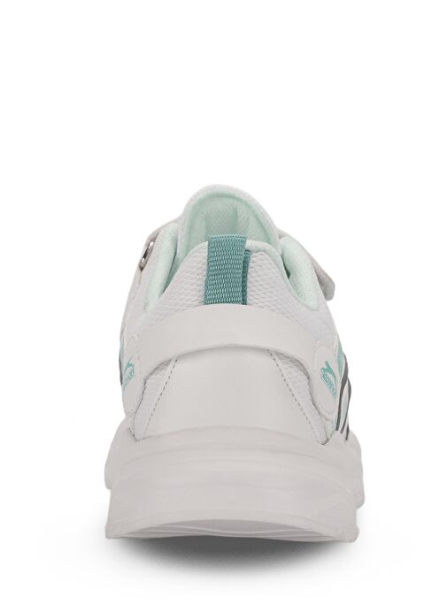 Slazenger KANNER I Kız Çocuk Sneaker Ayakkabı Beyaz / Yeşil - Görsel 7