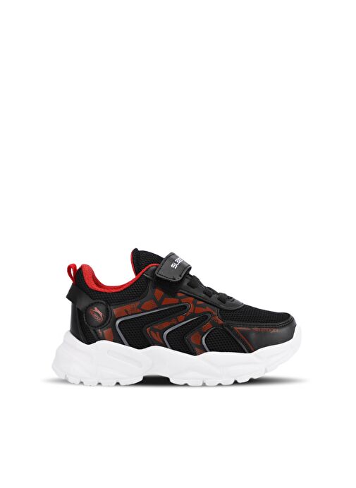 Slazenger KANNER Erkek Çocuk Sneaker Ayakkabı Siyah / Kırmızı - Görsel 2
