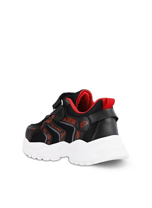 Slazenger KANNER Erkek Çocuk Sneaker Ayakkabı Siyah / Kırmızı - Görsel 4
