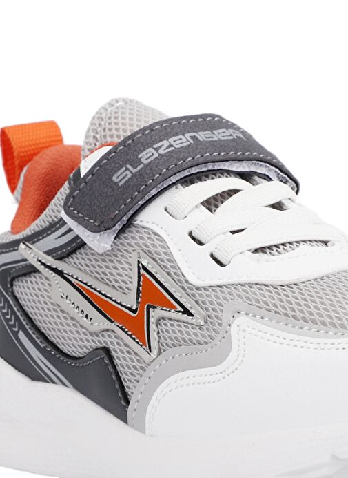 Slazenger KAORU IN Kız Çocuk Sneaker Ayakkabı Gri / Turuncu - Görsel 5