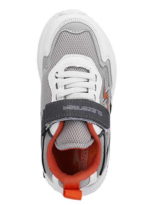 Slazenger KAORU IN Kız Çocuk Sneaker Ayakkabı Gri / Turuncu - Görsel 6