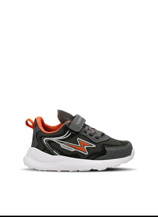 Slazenger KAORU IN Erkek Çocuk Sneaker Ayakkabı Koyu Gri / Turuncu - Görsel 2