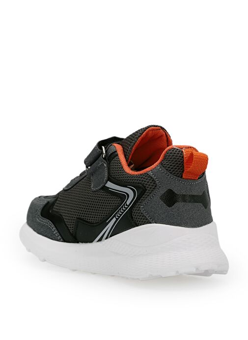 Slazenger KAORU IN Erkek Çocuk Sneaker Ayakkabı Koyu Gri / Turuncu - Görsel 4