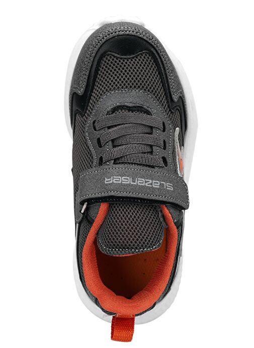 Slazenger KAORU IN Erkek Çocuk Sneaker Ayakkabı Koyu Gri / Turuncu - Görsel 6