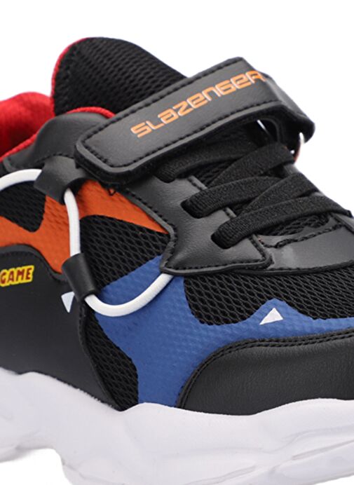 Slazenger KEKOA IN Erkek Çocuk Sneaker Ayakkabı Siyah / Mavi - Görsel 5